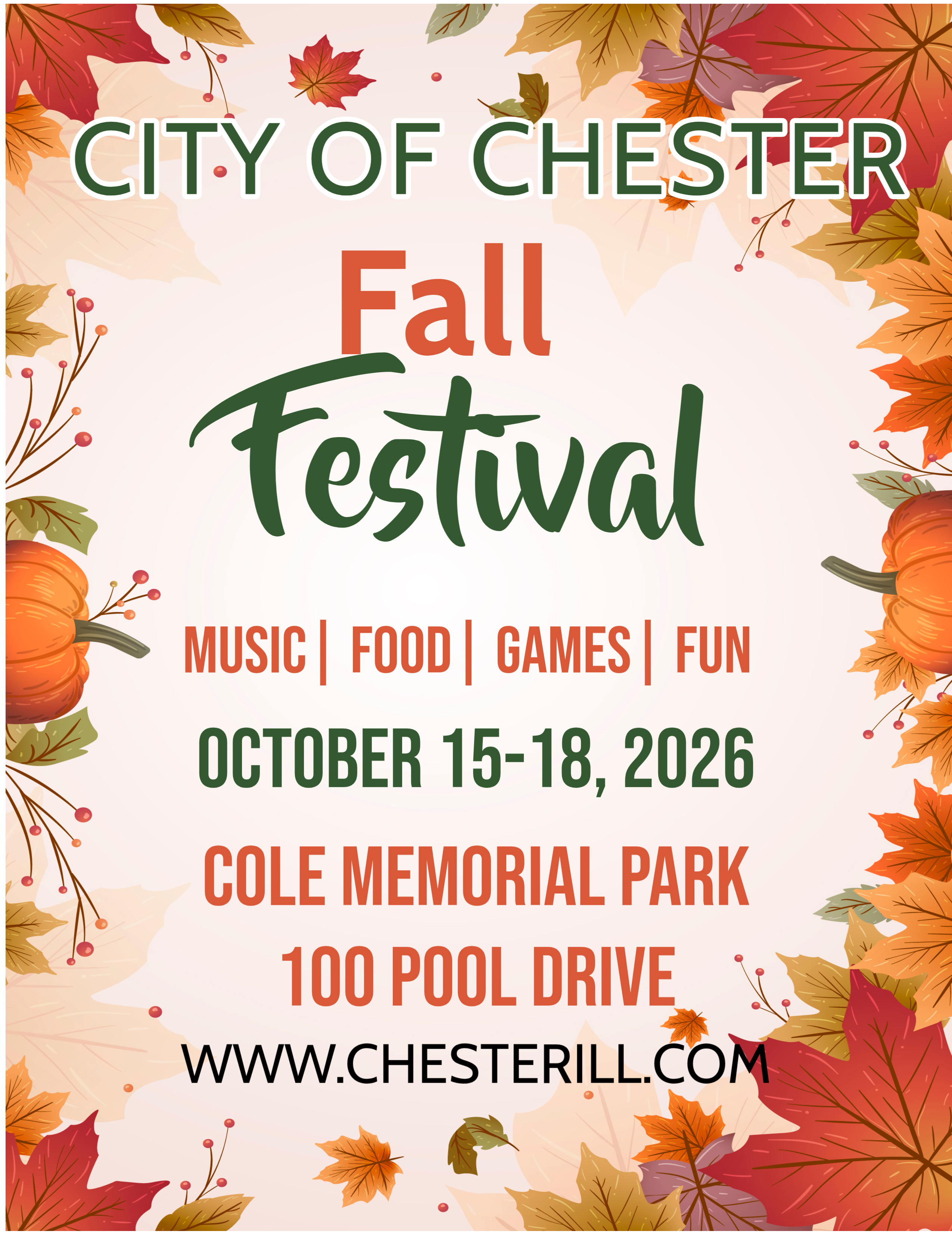 CHESTER FALL FESTIVAL 2026